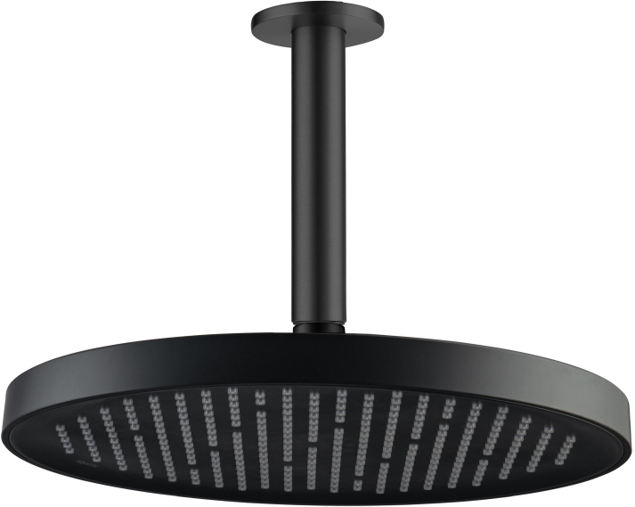 AQ2070MB круглый верхний душ потолочный 260х20мм, матовый черный