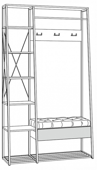 Стенка для прихожей Гранд 15.124 Стенка для прихожей Гранд 15.124