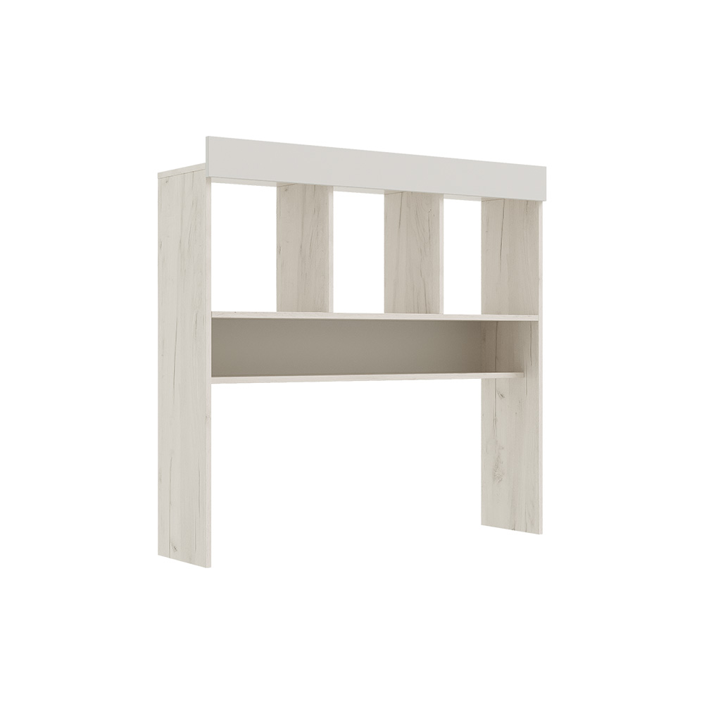 Надстройка Юниор-4, Шарли Белый, Дуб Крафт Белый