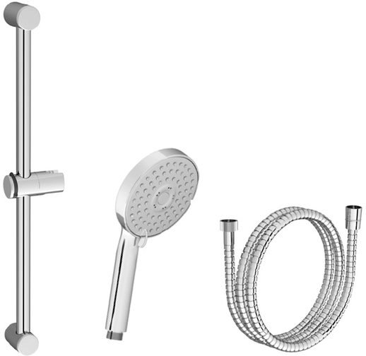 Душевой гарнитур - шланг 150 см, душевая лейка Flat M (3 функции), держатель (60см) 922.00