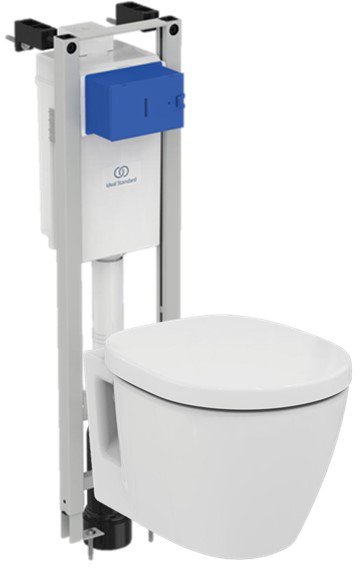 W220101 CЕТ CONNECT подвесной унитаз E803501, крышка функцией плавного закрытия E712701, E233267 PROSYS ECO FRAME M Встраиваемая инсталляция