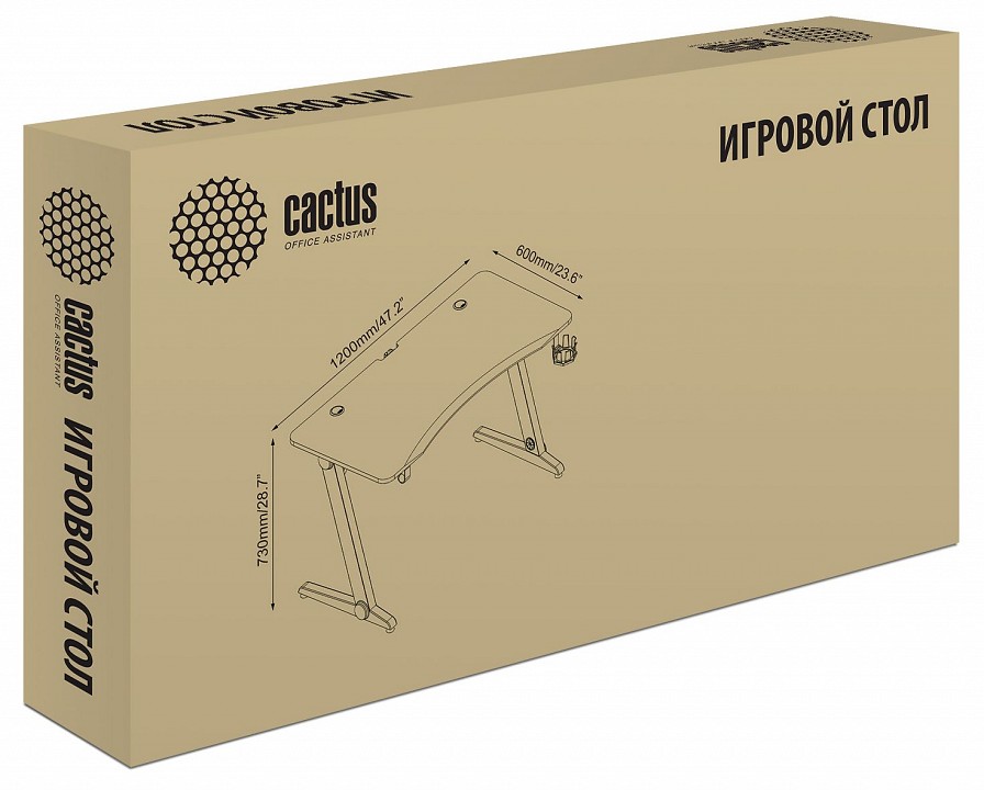 Стол компьютерный CS-GTZ-RDBK-CARBON