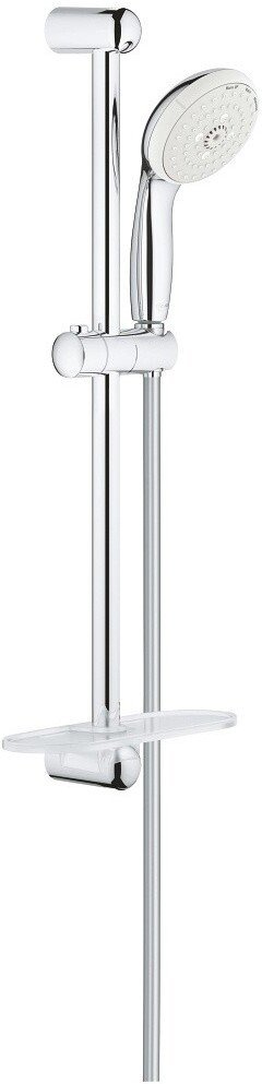 27927001 Tempesta New 100 Душевой гарнитур III, душевая штанга 600 мм, шланг 1750 мм, полочка, хром