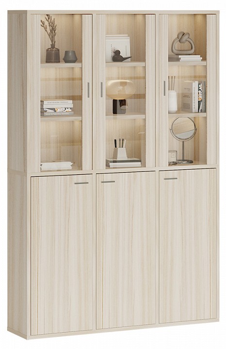 Шкаф-витрина Домино СУ(ш3в2)+3ФГ+3ФС