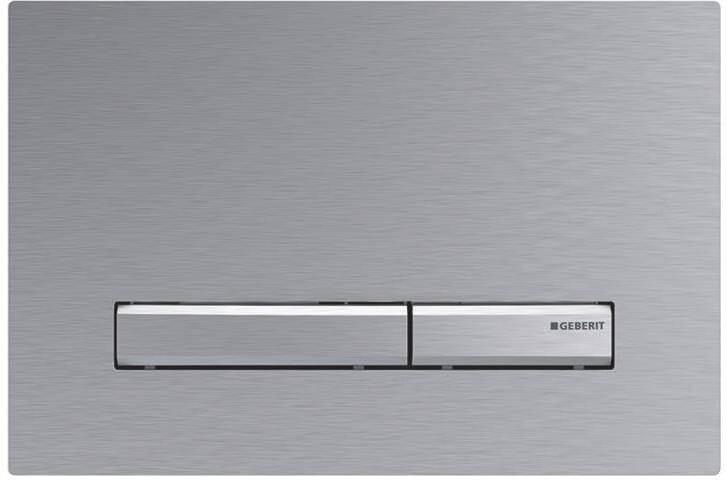 115.788.GH.2 Смывная клавиша Geberit Sigma50 для двойного смыва к 111.300/350/361/362/380/390/796 хромированный, матированный, с легкоочищаемой поверх