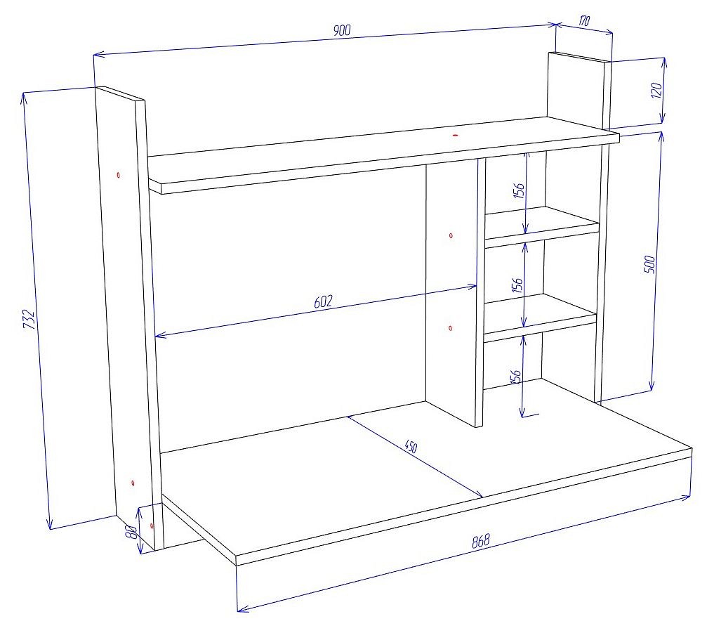 Стол компьютерный Cross СтТ4