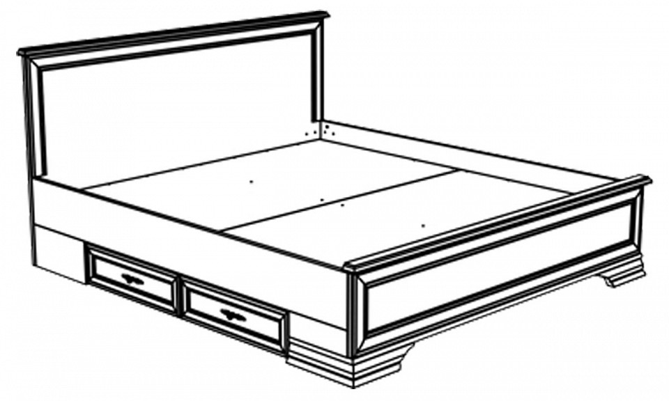 Кровать двуспальная Кентаки LOZ 180