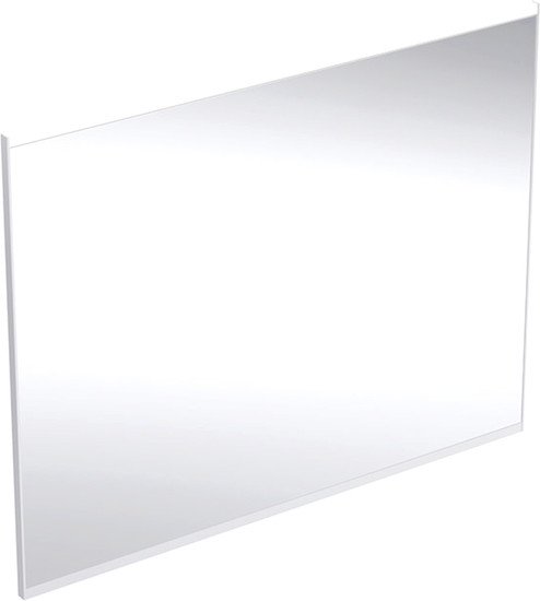502.783.00.1 Зеркало с подсветкой Geberit Option Plus с прямым и непрямым освещением: B=90см, H=70см, Серебристые оттенки / Матированный алюминий