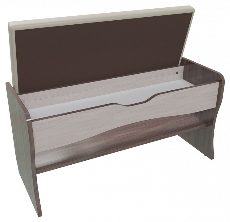 Банкетка-стеллаж для обуви Фьюжен 2-4203