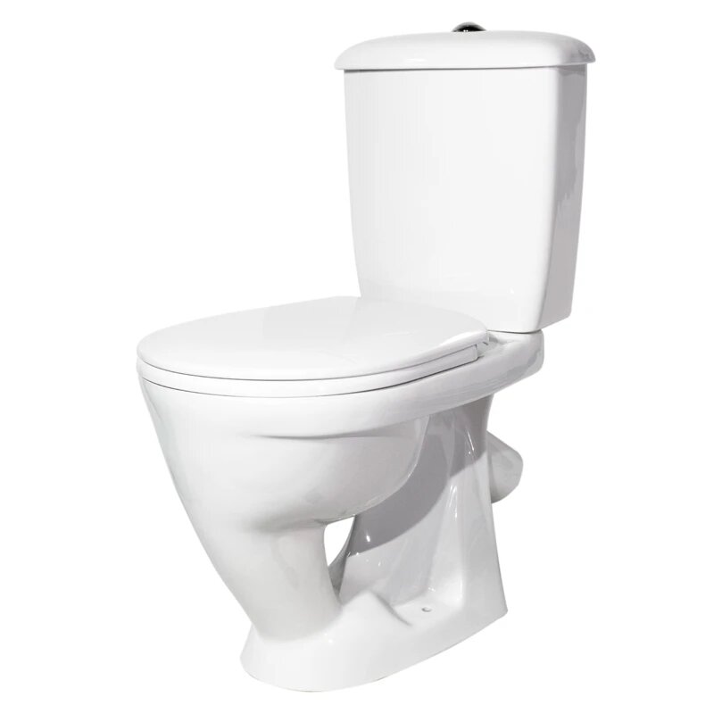 41901130032 (новый арт.41901110022) Унитаз-компакт "Радуга" тарельчатый Стандарт, подвод воды нижний, косой выпуск