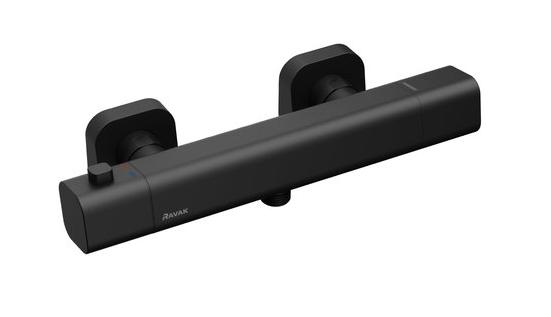 Смеситель настенный термостатический для душа без гарнитуры TD F 033.20/150 черный