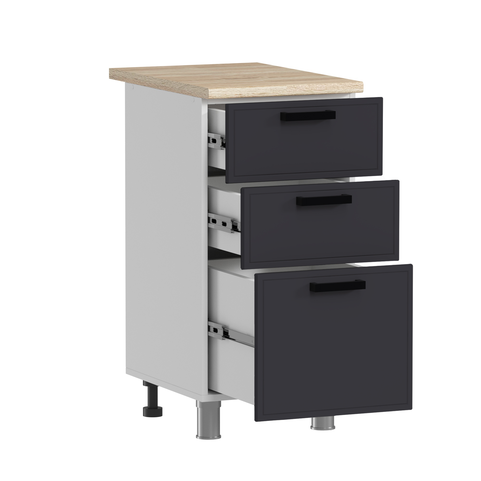 ГК Аленушка 2 м Магнолия Кашемир/Сталь,скоба черный,черный