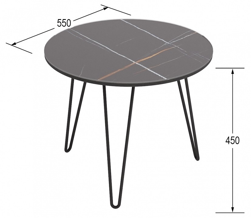 Стол журнальный РИД Glass 430