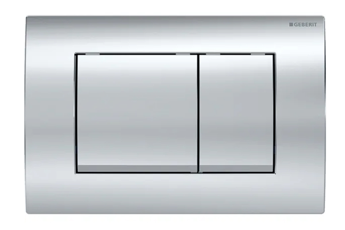 115.137.21.1 Смывная клавиша Geberit Delta30, для двойного смыва: Глянцевый хром