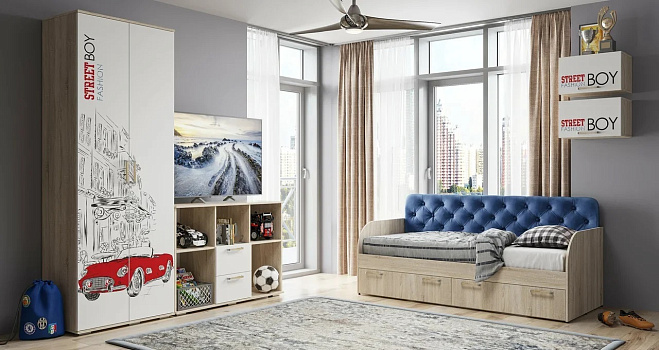 Кровать с реечным настилом Сенди КР-01 Light 80х186 Кровать с реечным настилом Сенди КР-01 Light 80х186