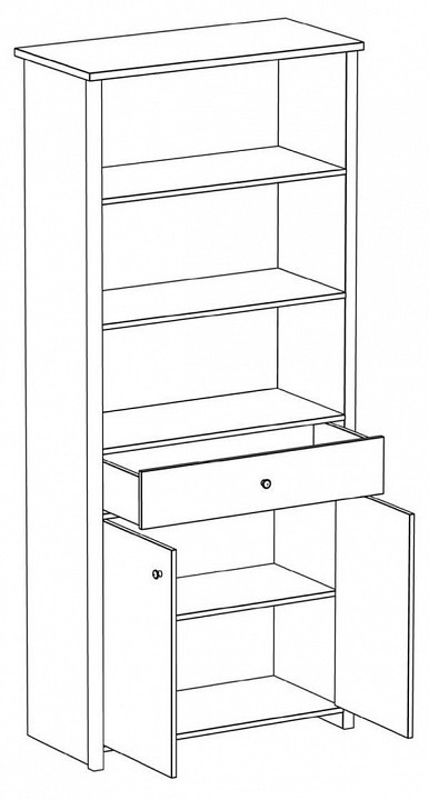 Стеллаж комбинированный Village