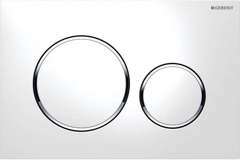 115.882.KJ.1 Клавиша смыва Sigma 20, двойной смыв, к 111.300/350/361/362/380/390/796 бел/бел/хр.глянц