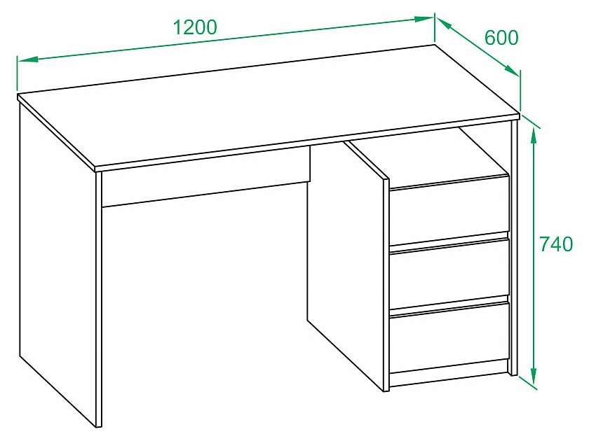 Стол письменный СПм-21