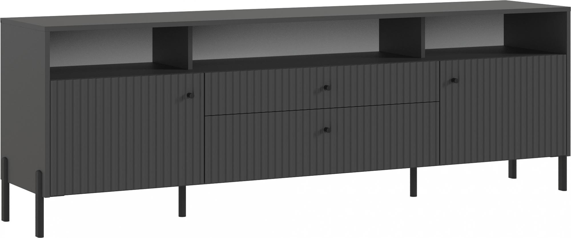 Тумба ТВ Оливия (металл), Графит, Графит Софт