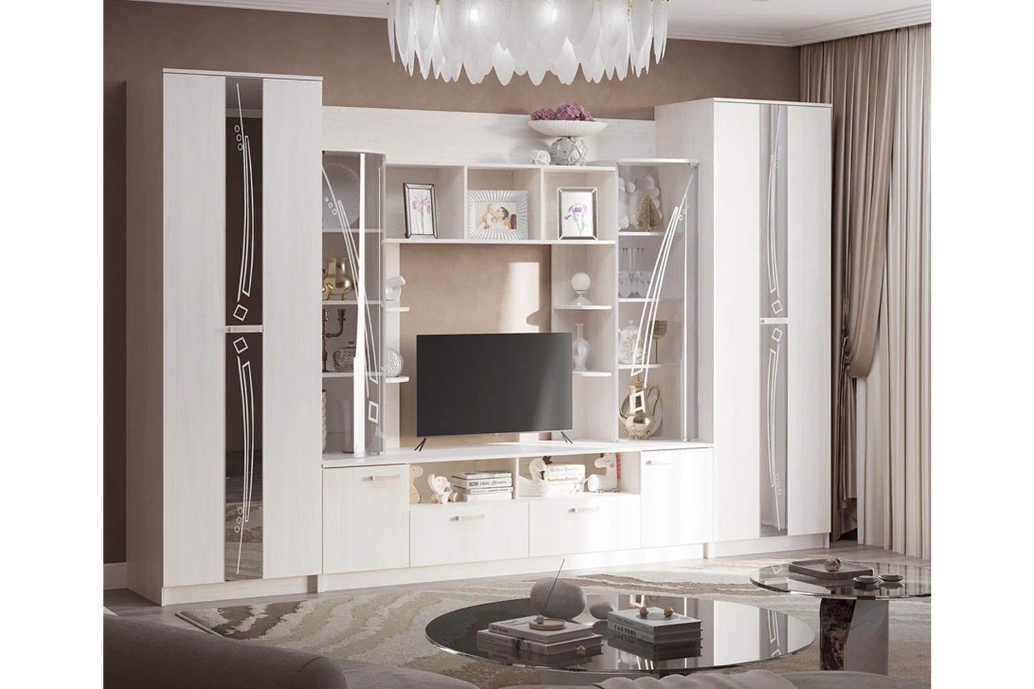 Гостиная "Венеция" Ясень белый