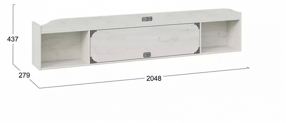 Полка навесная Калипсо