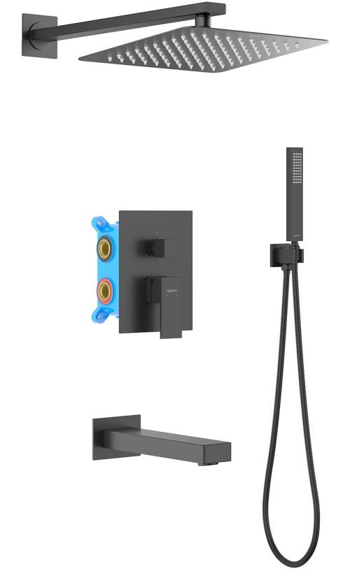 AQ1673MB ЛИБРА Set 4 в 1 душевой комплект, матовый черный AQ1673MB ЛИБРА Set 4 в 1 душевой комплект, матовый черный