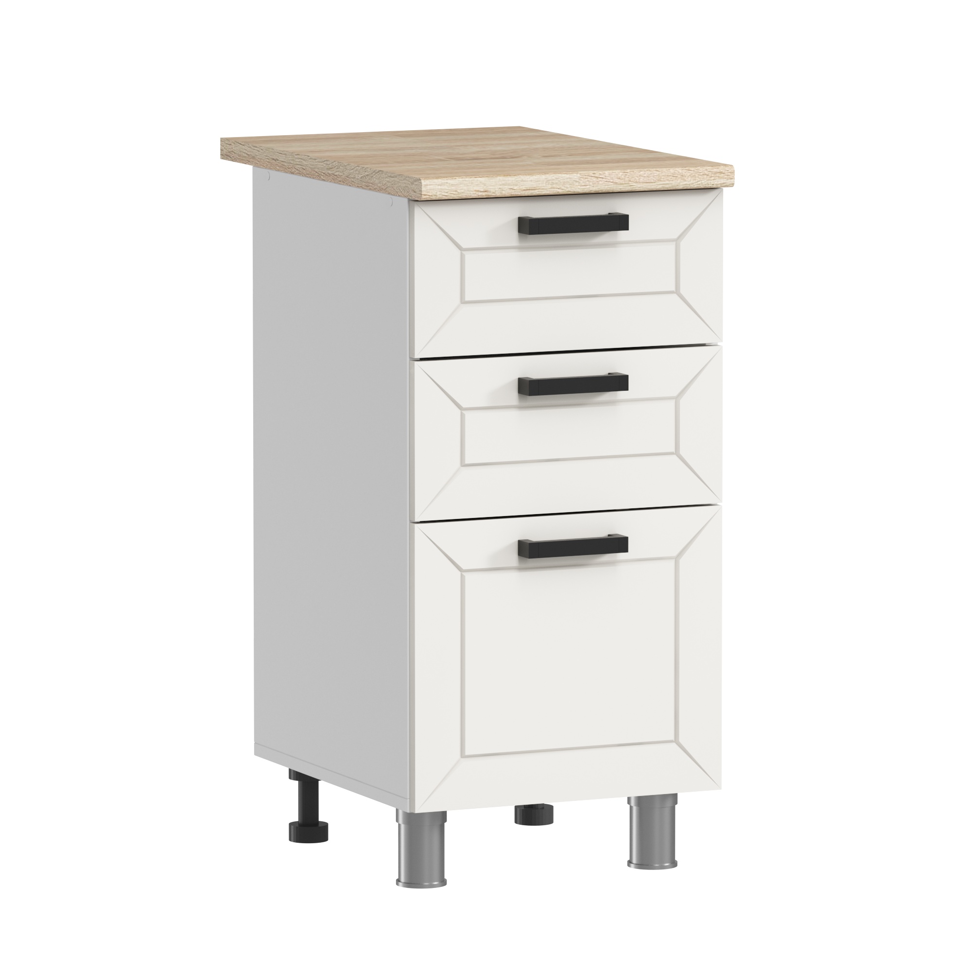 ГК Аленушка 1,6м  Лилия Молочный/Молочный, черный (без столешницы)