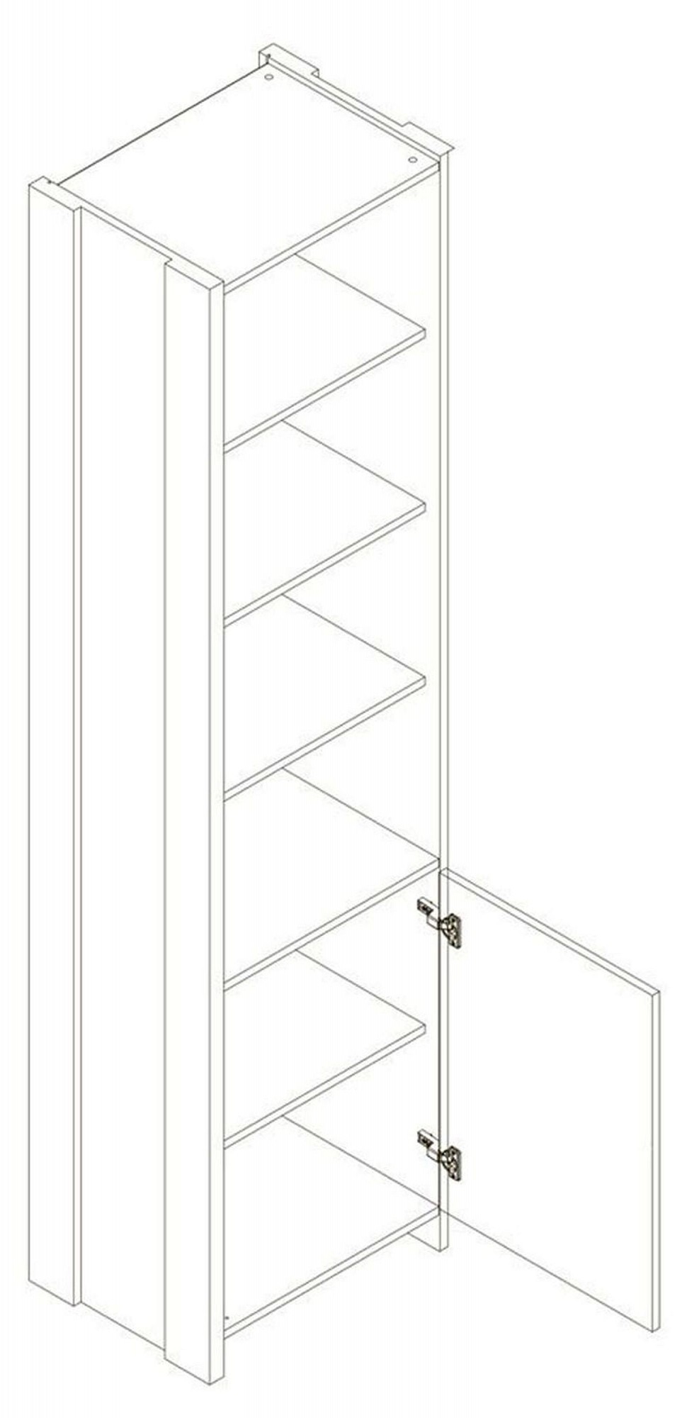 Стеллаж комбинированный Kristoff REG1D