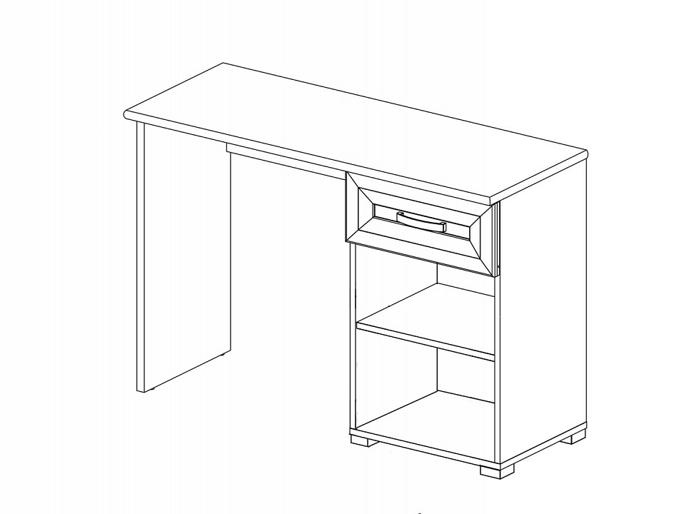 Стол туалетный Мальта B136-TOL1D1S