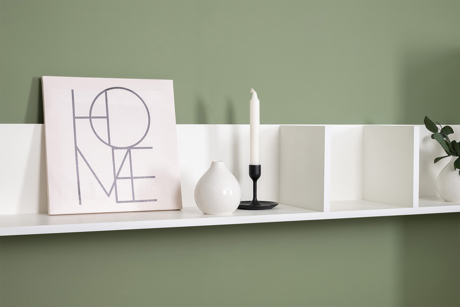 Полка настенная Эйр 16.490, Белый шагрень