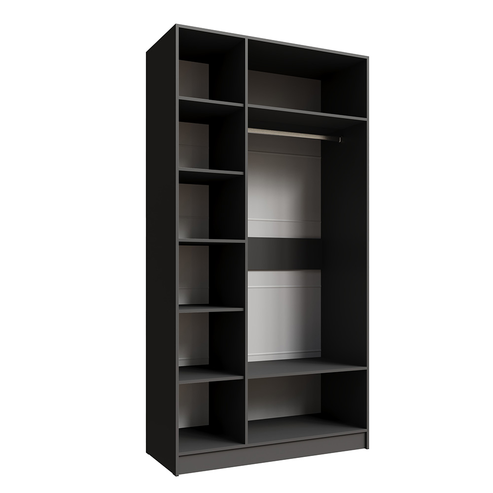 Шкаф Мадрид (1,2) без зеркала графит серый Шкаф Мадрид (1,2) без зеркала графит серый