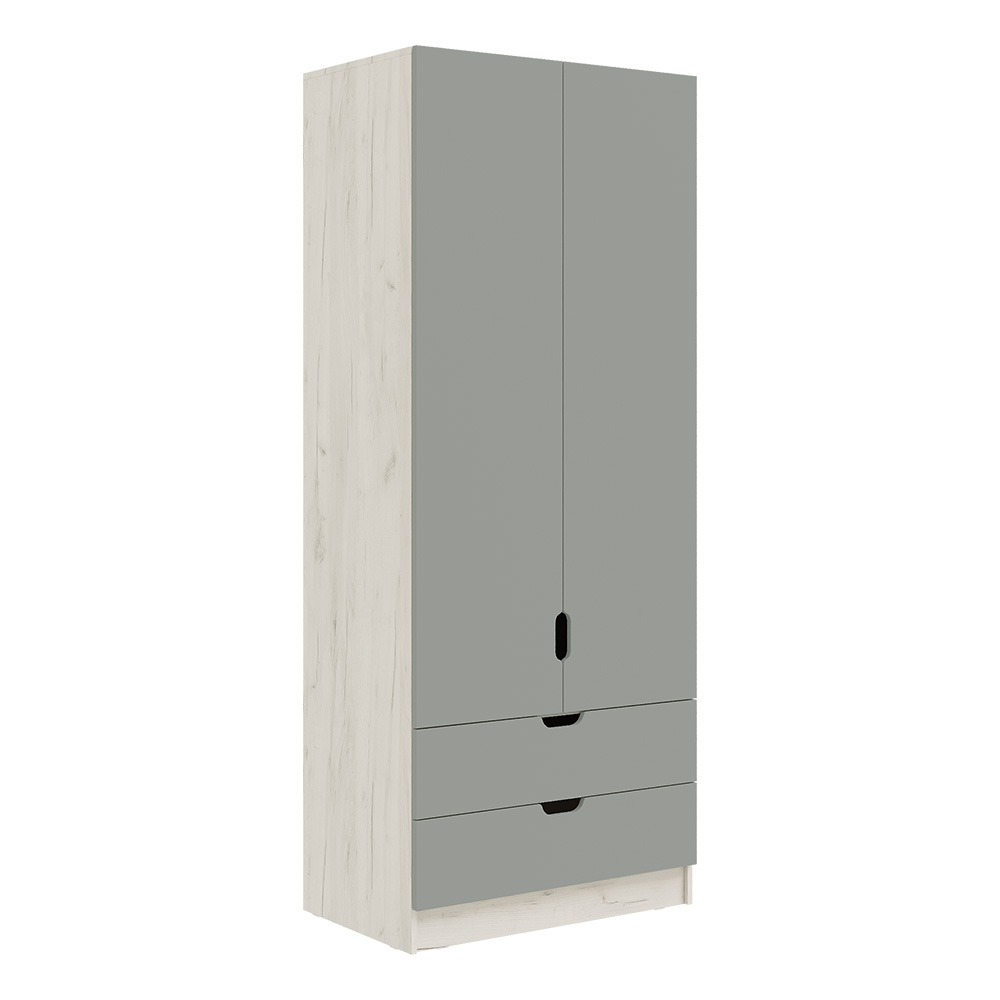 Шкаф Юниор-4 (800), Шарли Бриз, Дуб Крафт Белый Шкаф Юниор-4 (800), Шарли Бриз, Дуб Крафт Белый