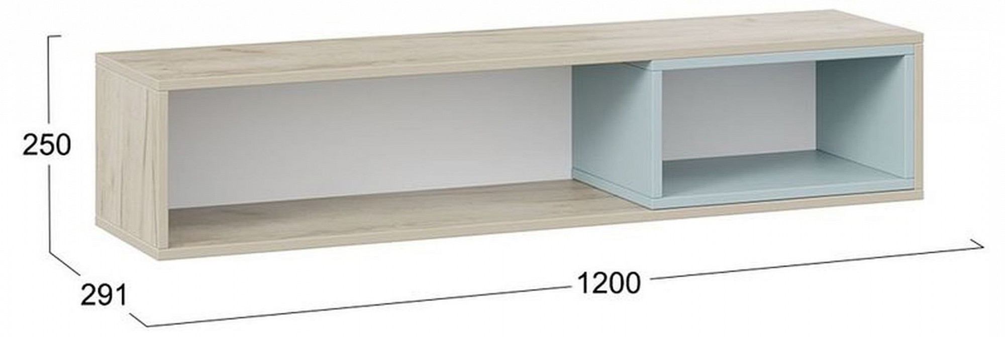 Полка навесная Оливер 401.005.000