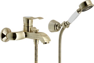 SI98110BR SOFI смеситель для ванны с душевым набором, бронза