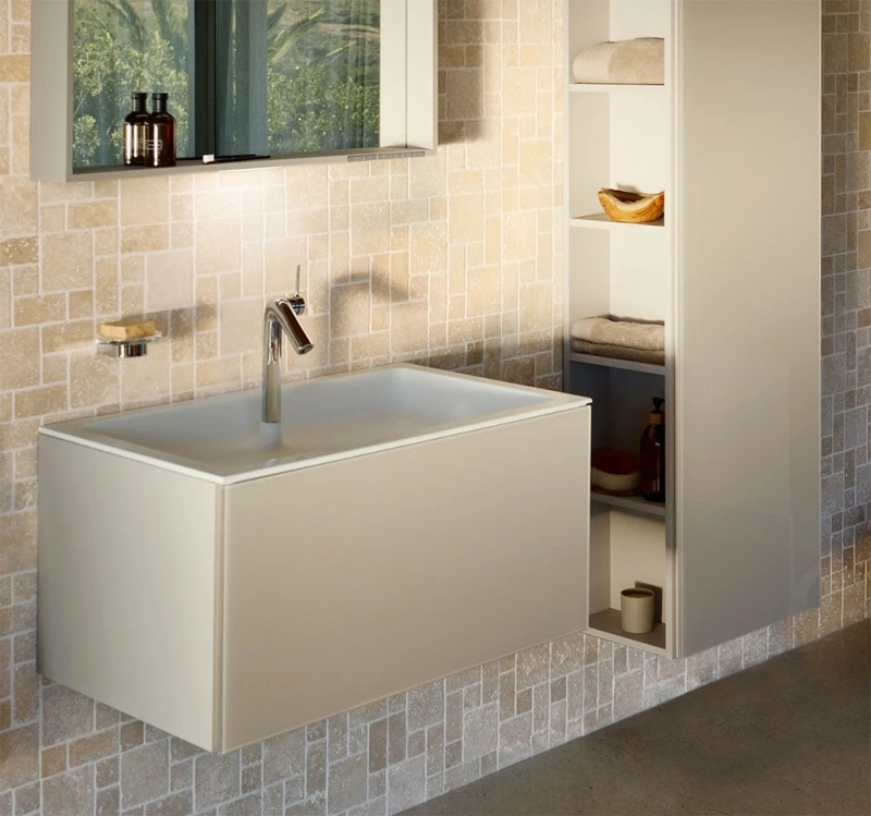 32962180000 PLAN Тумба под умывальник 800x490x605 мм кашемир 32962180000 PLAN Тумба под умывальник 800x490x605 мм кашемир