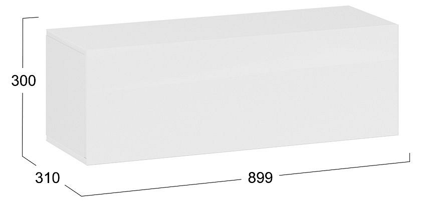 Тумба навесная Глосс 319.03.26