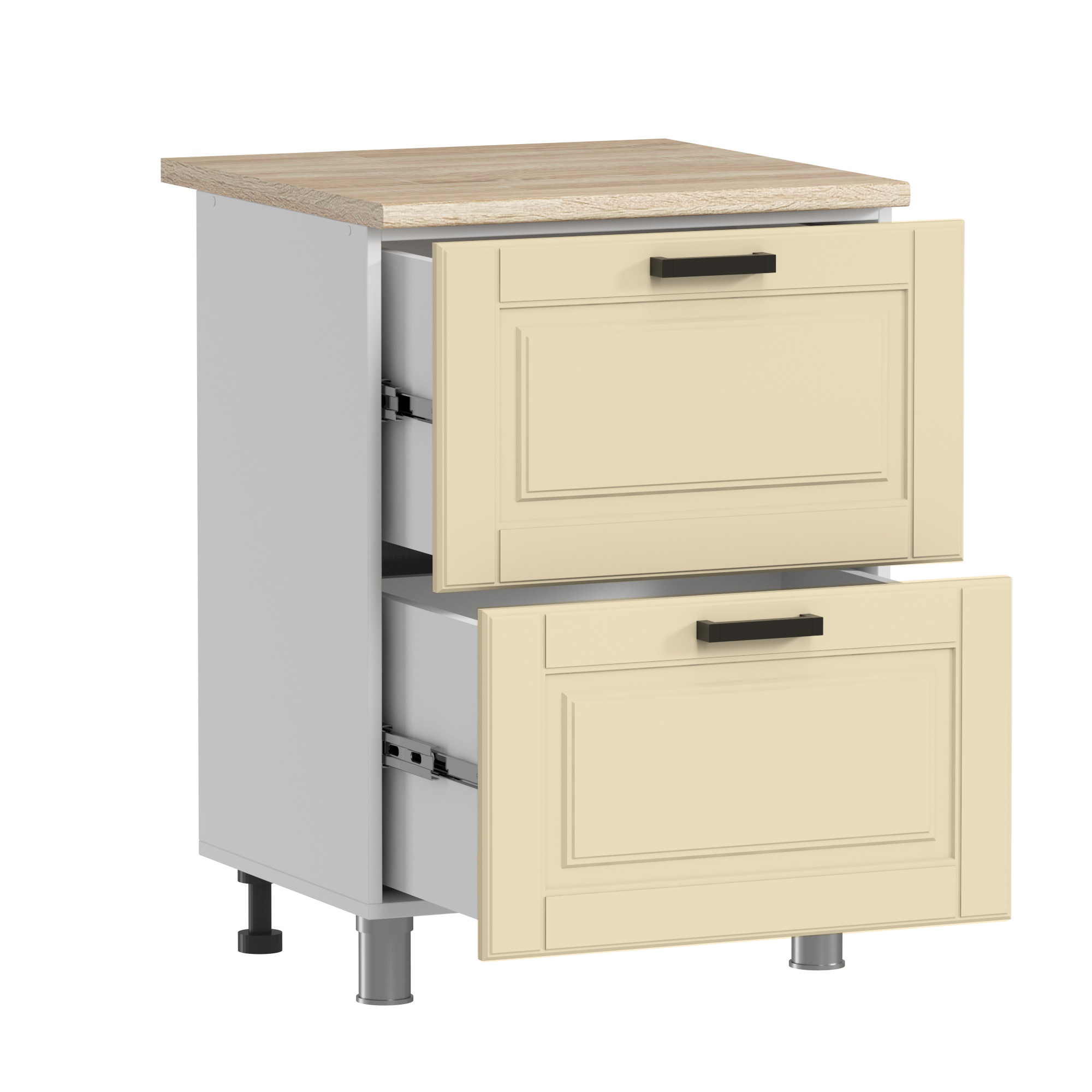 МК Аленушка Н2Я 600 Астра Крем,скоба черный (без столешницы)