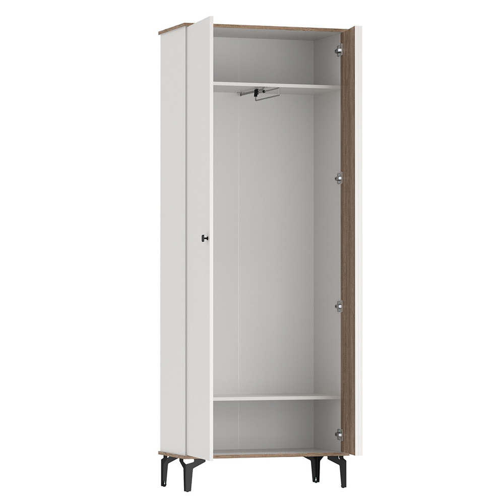 Шкаф для одежды Либерти 51.01, Белый, Дуб каньон