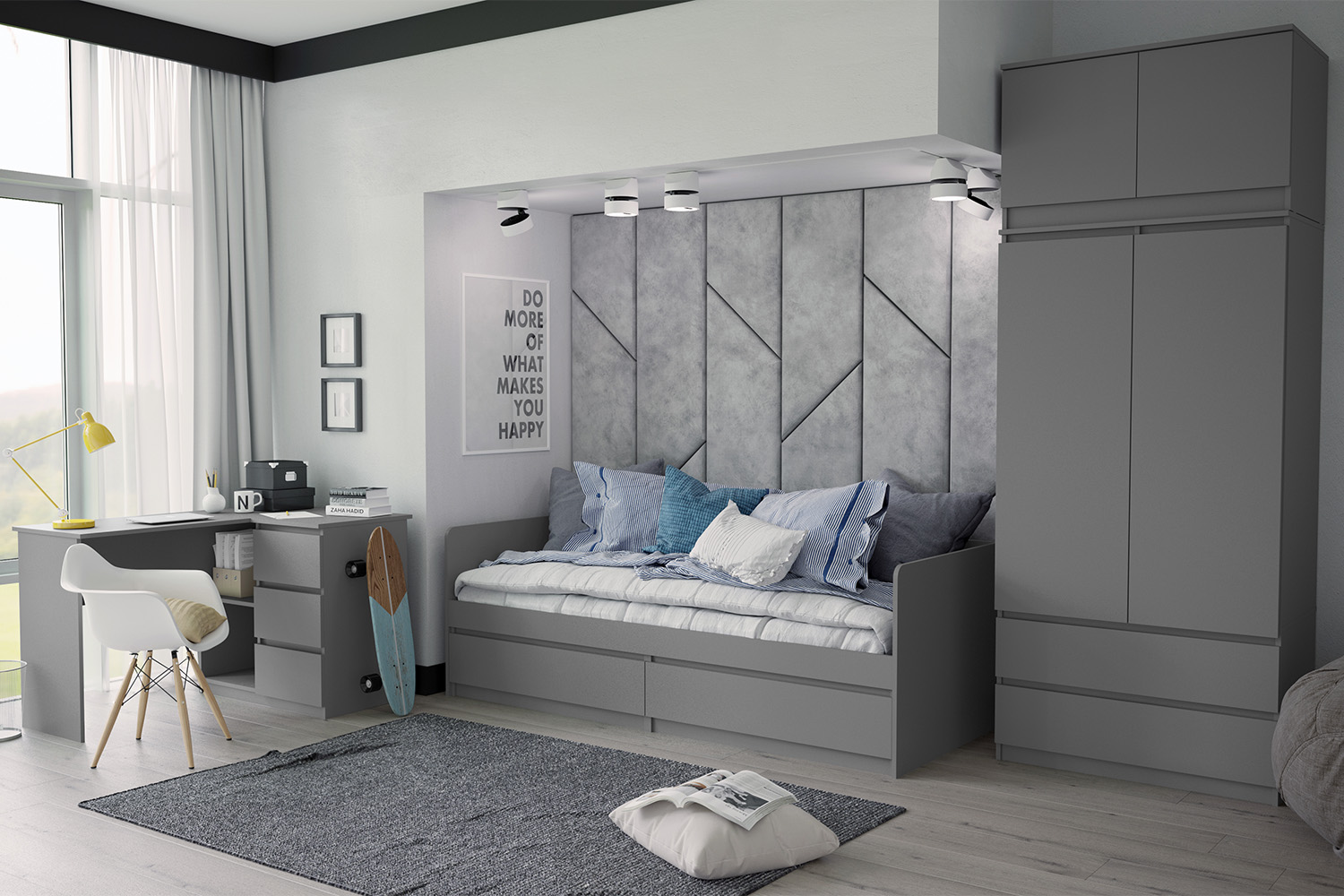 Антресоль к шкафу Челси (800), Графит Антресоль к шкафу Челси (800), Графит