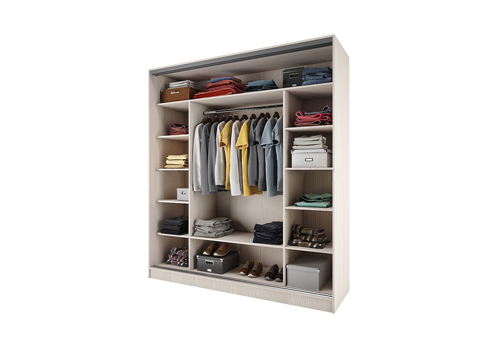 Шкаф-купе Тринити-8 сандал светлый