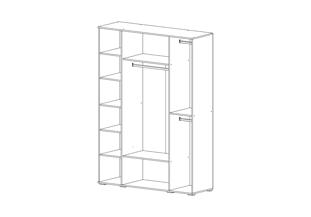 Шкаф 4-х створчатый Норд дуб крафт