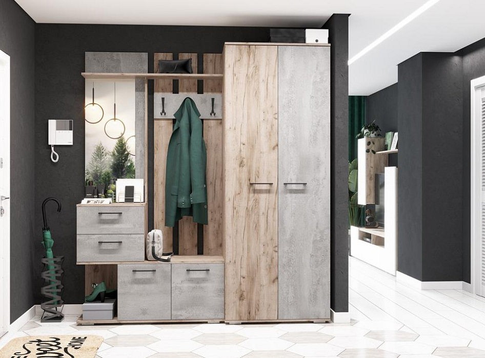 Стенка для прихожей Бостон