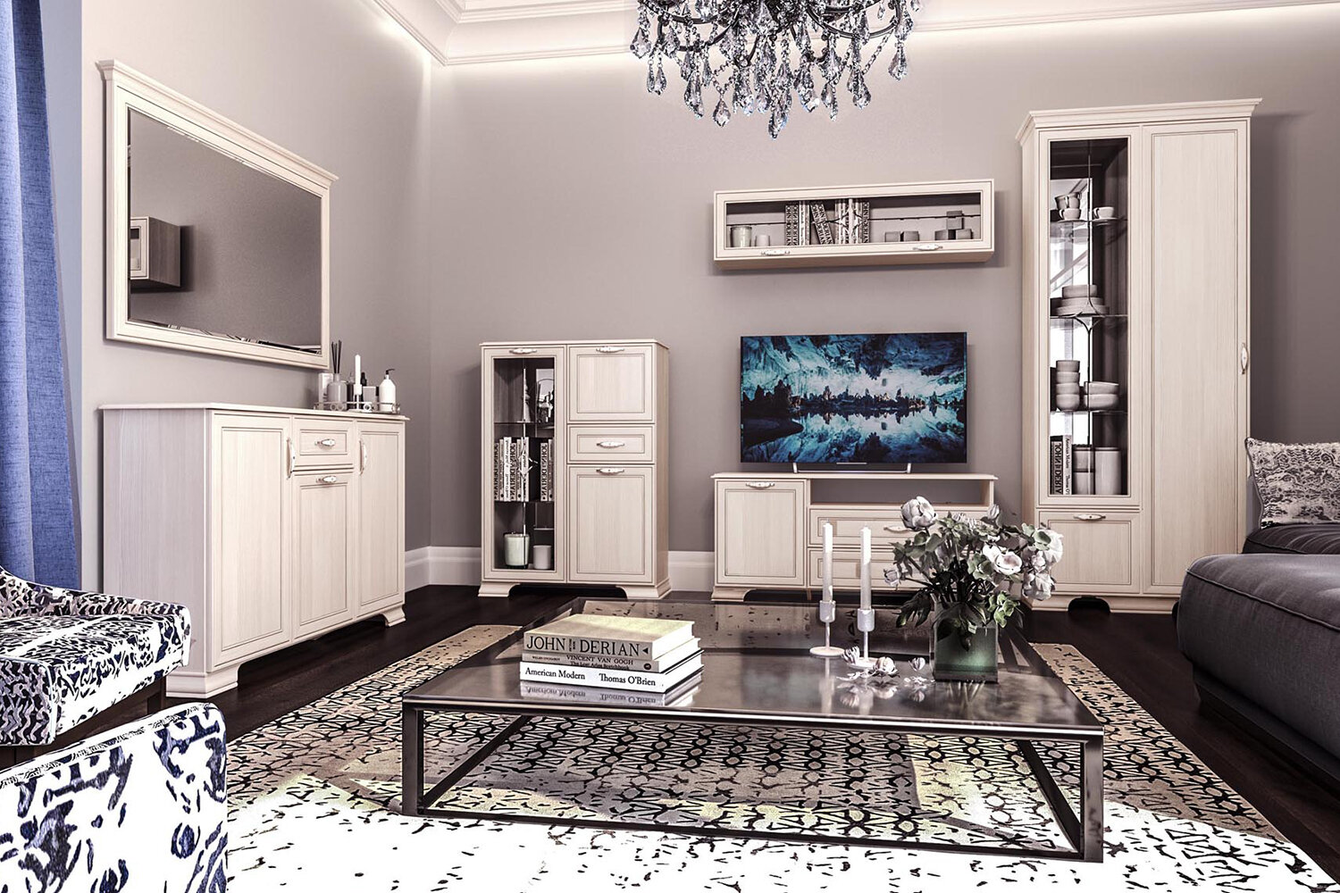 Венеция 12. Шкаф навесной (1332 мм)