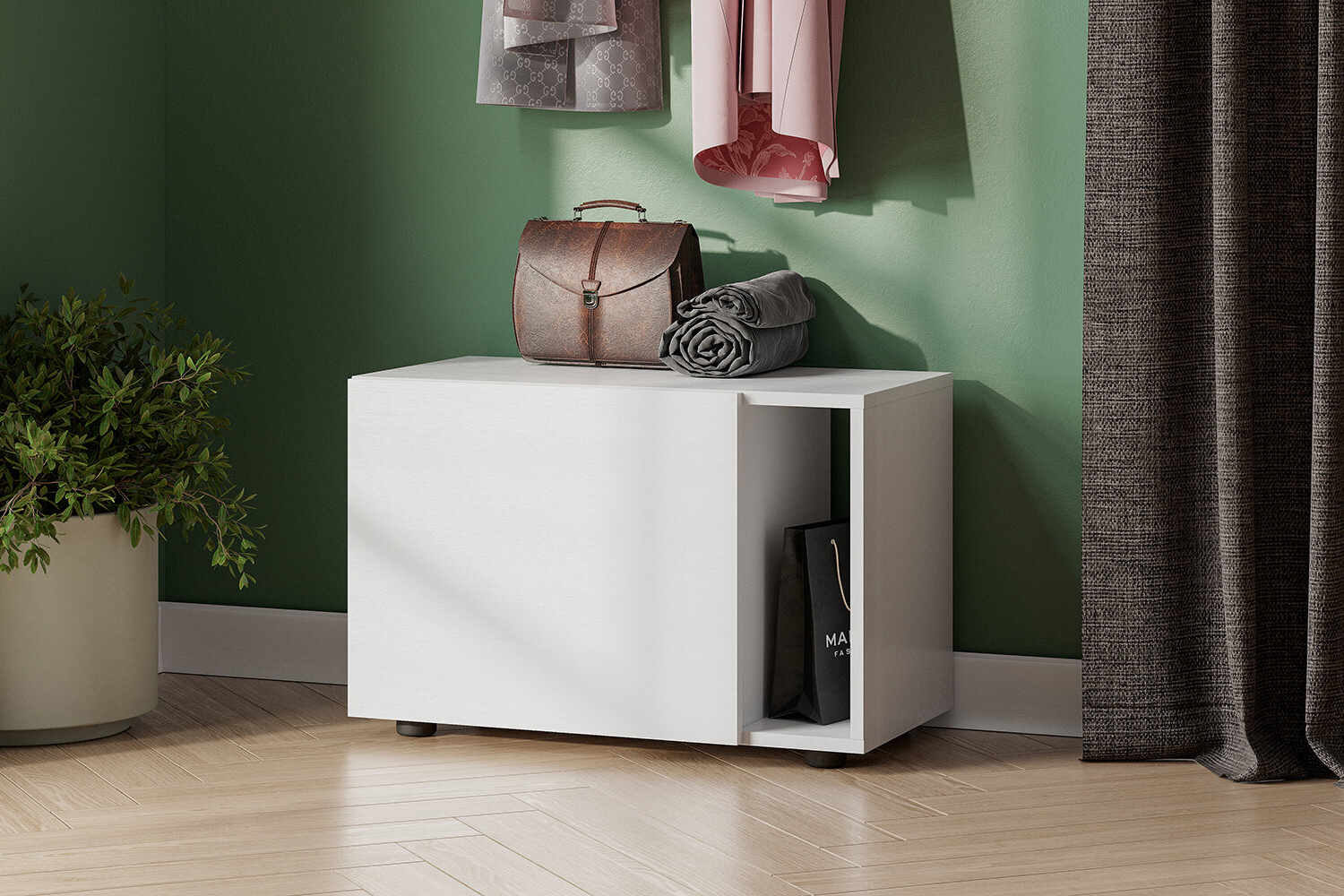 Тумба со створкой Страйк, белый