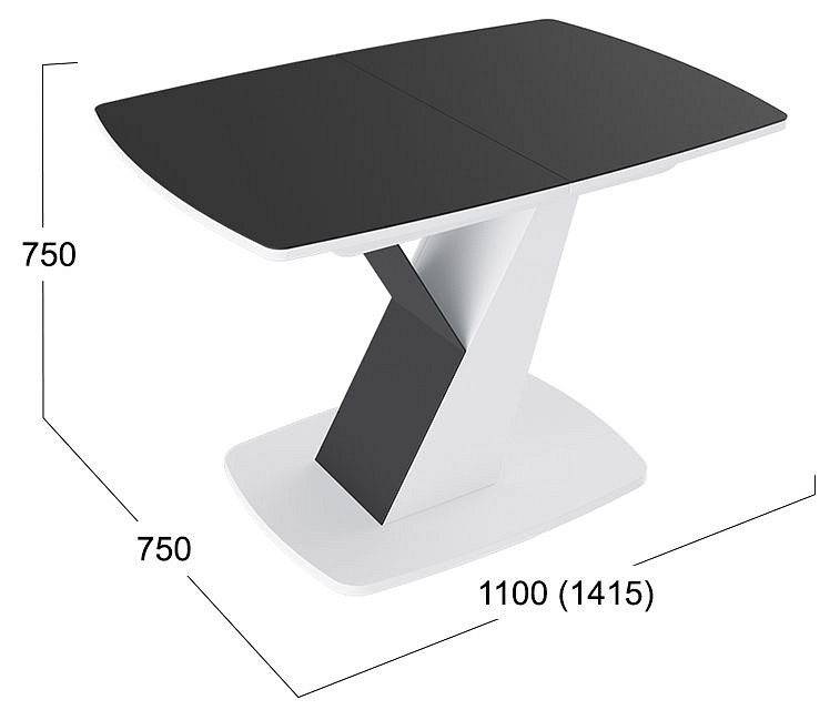 Стол обеденный Гарда Тип 1