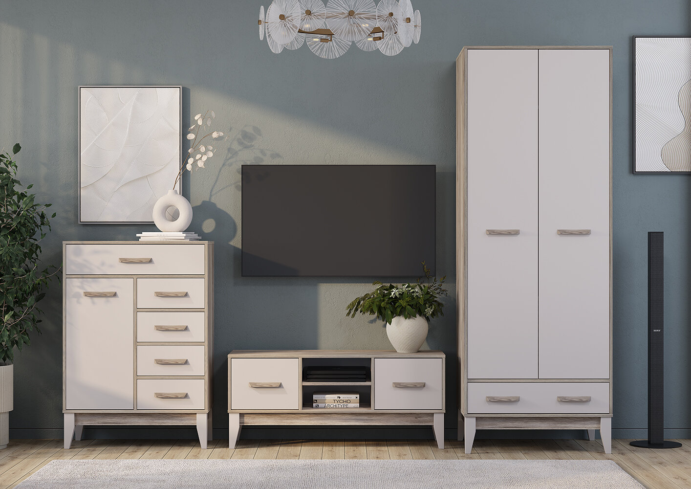 Шкаф двухстворчатый Скандика ШК-04