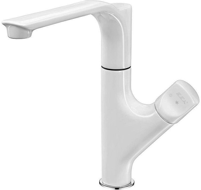 104118063EX MYRA смеситель для кухни белый /хром