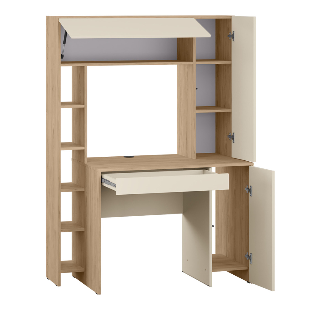 Стол компьютерный Комфорт 12.71, Гикори Рокфорд, Сатин