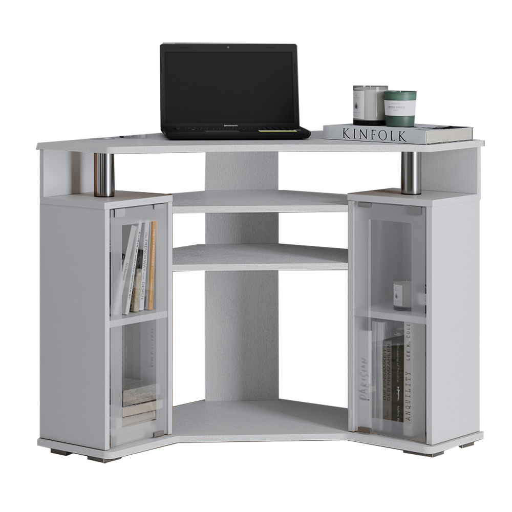 Тумба под телевизор угловая 044 (2у), белый