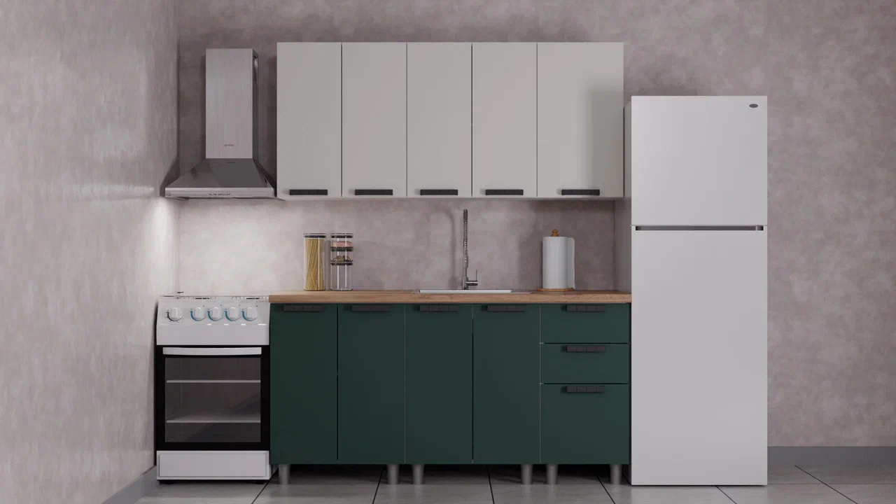 ГК Аленушка 1,6м  Лаванда Керамика/Изумруд,скоба черный,черный